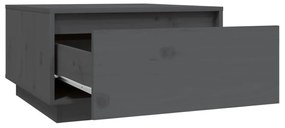 Mesa de centro 55x56x32 cm pinho maciço cinza