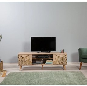 Móvel TV Stand Truva – Carvalho Sonoma – 140 cm x 50 cm x 40 cm