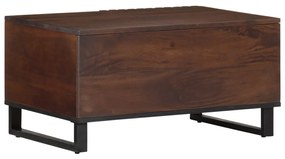 Mesa de centro 80x51x40 cm madeira de mangueira maciça castanho