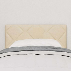 Cabeceira Design Blocos Diamante Creme 80 cm Tecido