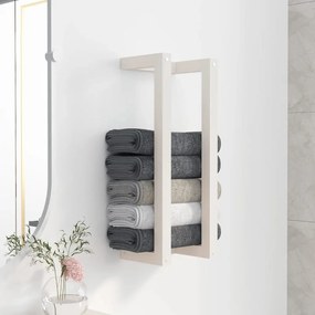 vidaXL Toalheiro 23x18x60 cm pinho maciço branco