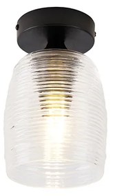 Candeeiro de teto Art Deco preto - Michi Art Deco