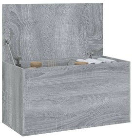 Arca de arrumação 84x42x46 cm derivados madeira cinzento sonoma