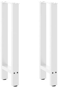 Pés de mesa de console , brancos, 2 peças, 38x(72-73) cm, aço