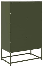 Móvel alto 68x39x111,5 cm aço verde azeitona