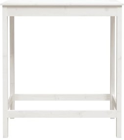 Mesa de bar 100x50x110 cm madeira de pinho maciça branco