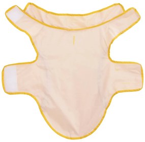 Capa de chuva para cães com tiras reflectoras amarelo XXS