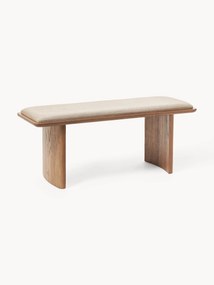 Upholstered Oak Wood Bench Chandler