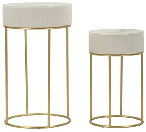 Conjunto de mesas altas redondas para casamento 2 peças cm Ø50x90-40x70