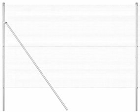 Cerca de Arame Soldado com 13 Postes 1.6x50 m Aço Galvanizado