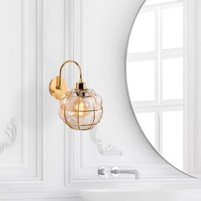 Aplique de Parede Safderun – Dourado – 23 x 27 cm