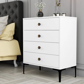 Cómoda Lizbon500 – Branco – 76x90,7x40 cm