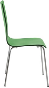Conjunto de 4 cadeiras de cozinha e sala de jantar Pepe 43 x 87 x 47 cm Verde