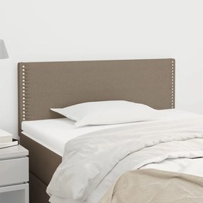 345888 vidaXL Cabeceira de cama tecido 90x5x78/88 cm cinzento-acastanhado