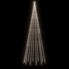 Árvore de Natal com espigão 732 luzes LED 500 cm branco frio