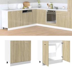vidaXL Armário inferior “Lyon” 80x46x81,5cm carvalho sonoma