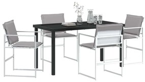 Conjunto de Jantar de Jardim com 5 Peças e Almofadas em Textileno Bran