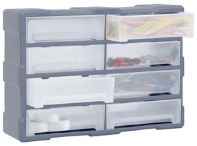 Caixa organizadora com 8 gavetas grandes 52x16x37 cm