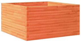 Vaso/floreira de jardim 90x90x46 cm pinho maciço castanho-mel