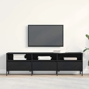 Estante para TV vidaXL Madeira Negra 150x30x44,5 cm Madeira Revestida