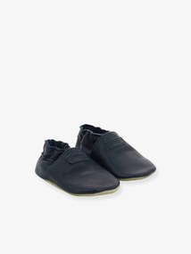 Agora -20%: Botinhas Soft Soles Myfirst ROBEEZ© azul escuro liso