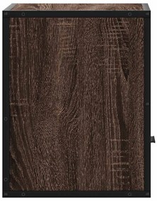 Mesas de cabeceira parede 2pcs 40x31x39,5 cm carvalho castanho