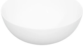 Lavatório redondo 36x15 cm cerâmica branco