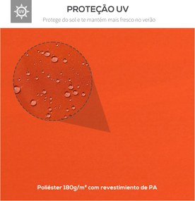 Toldo de Substituição 4x3m para Pérgola de Jardim 2 Níveis Respirável