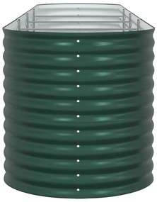 Canteiro Elevado para Jardim vidaXL Verde 400x80x81 cm Aço Galvanizado