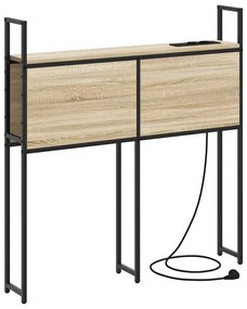 Cabeceira de armazenamento com cabeceira Carvalho sonoma 90 cm