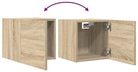 Móveis de TV de parede 2 pcs 30,5x30x30 cm carvalho sonoma