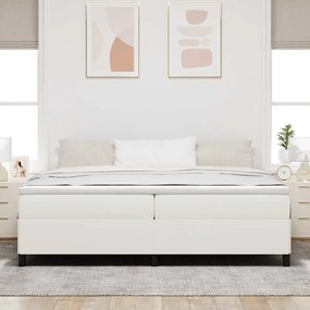 Cama vidaXL Creme 200x200 cm Tecido de cordão