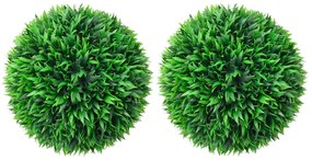 Bolas de buxos artificiais 2 pcs 38 cm