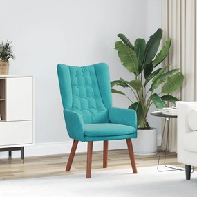 Poltrona Relaxante Velvet Turquesa