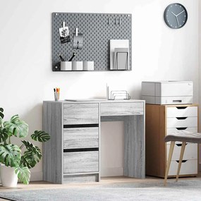 vidaXL Mesa Cinza Sonoma 90 x 37,5 x 75 cm Madeira processada