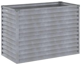 Canteiro elevado de jardim 100x50x69 cm aço corten