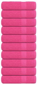 Toalhas de banho 10 pcs 70x140 cm 360 gsm 100% algodão rosa