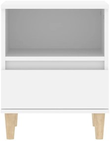 Mesas de cabeceira 2 pcs 40x35x50 cm branco
