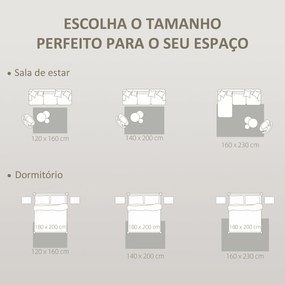 Tapete para Sala de Estar 120x160 cm Tapete Lavável à Máquina Pelo Longo Macio Estilo Moderno Creme