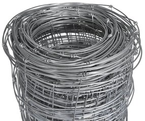 Vedação de jardim 50 m 80 cm aço galvanizado