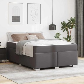 Estrutura da Cama Outros Cinzeto 140 x 200 cm Couro sintético