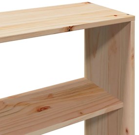 Cama com estante sem colchão 200x200 cm pinho maciço