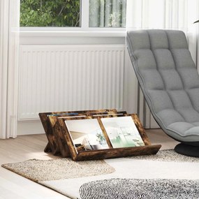 vidaXL Estante de Revistas Carvalho Defumado 65 x 53 x 28,5 cm