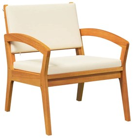 Conjunto de Bistro de 3 Peças da com Almofadas - Feito de Madeira de A
