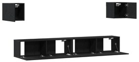 Conjunto de Armários para TV vidaXL de 6 peças Montado na Parede de Ma