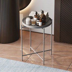 Mesa de Centro SHB-007-C – Cinza – 46x56x46 cm | Tribo Home