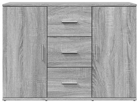 Aparador 90,5x29,5x65 cm derivados de madeira cinzento sonoma