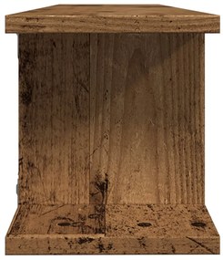 Estantes parede 2 pcs 90x18x20 cm deriv. madeira madeira velha