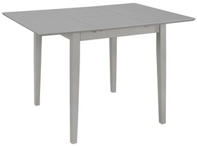 vidaXL Mesa de jantar extensível (80-120)x80x74 cm MDF cinzento