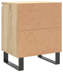 Mesas cabeceira 2pcs derivados de madeira carvalho sonoma